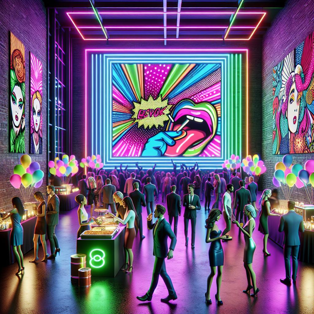 Neon Pop Art Fundraiser