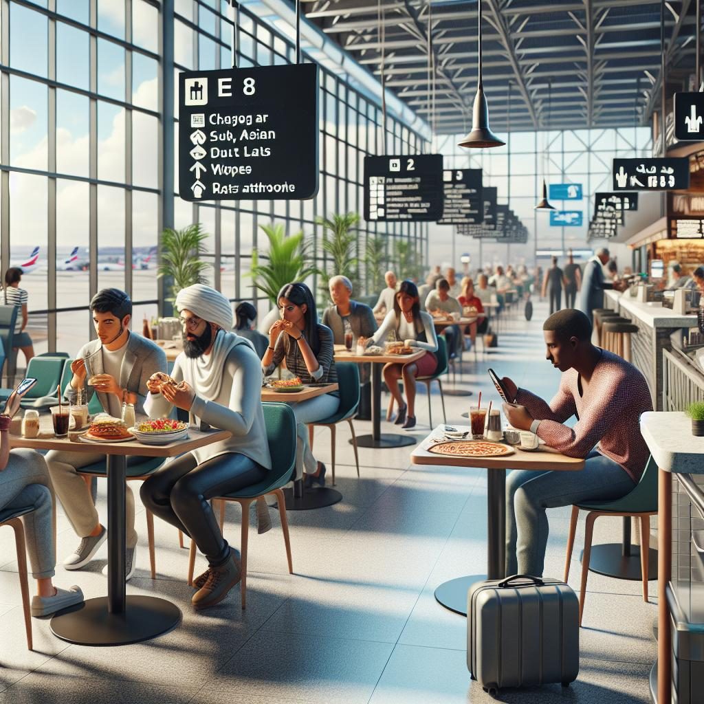 Airport dining experience concept
