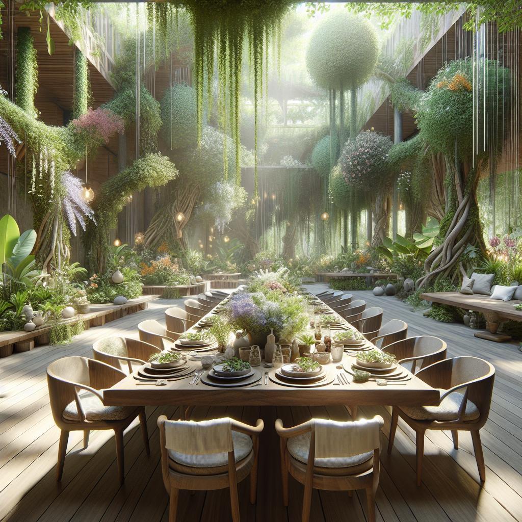 Nature-themed dining concept.