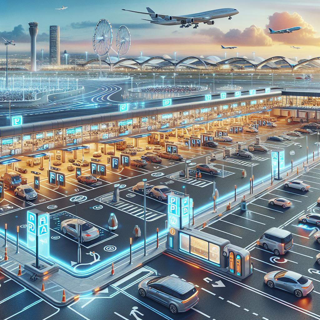 Airport parking technology concept
