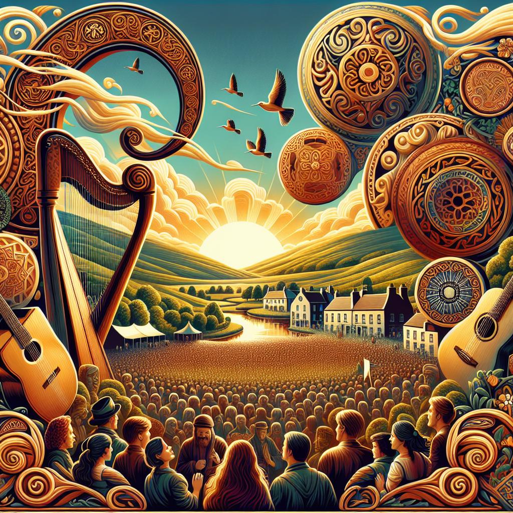 Celtic music festival poster
