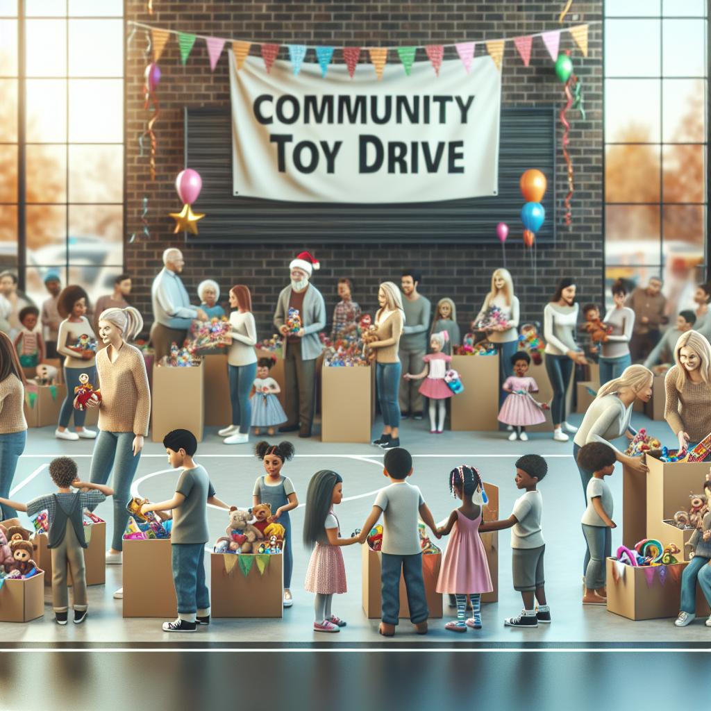 Community toy drive event