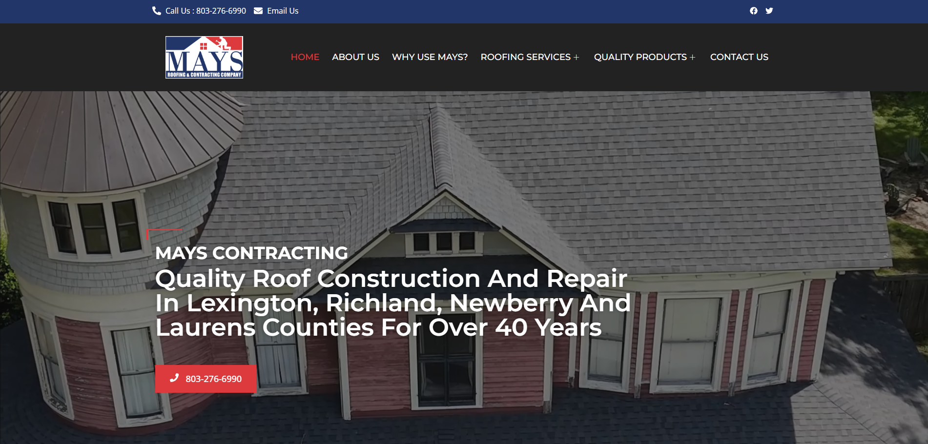 Mays roofing irmo