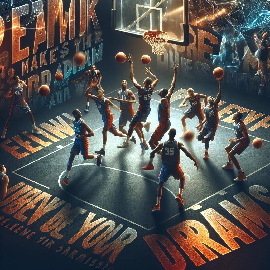 Basketball coach motivation poster.