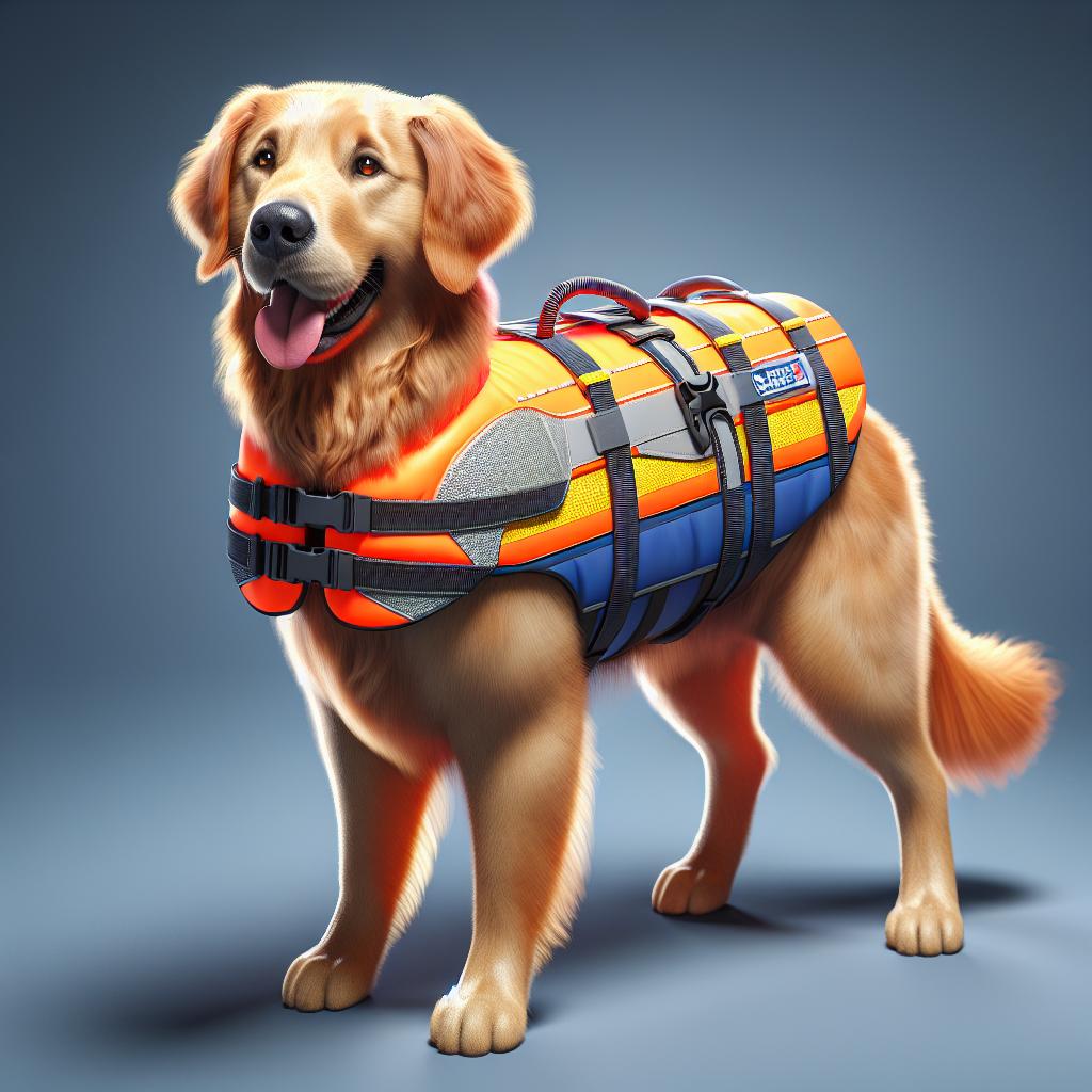 Golden retriever life jacket