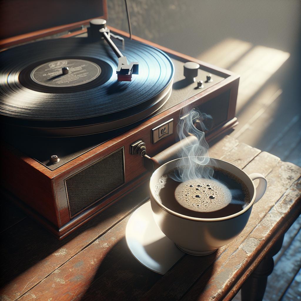 Coffee and Vinyl Harmony