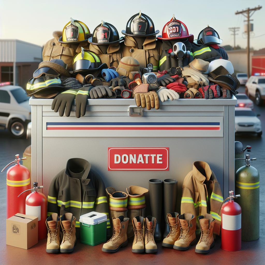 Firefighter gear donation concept