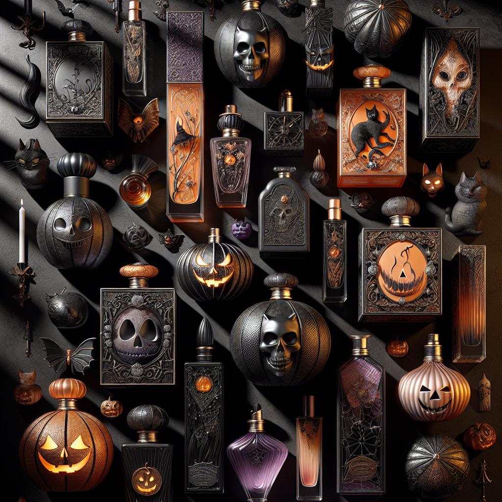 Halloween fragrance collection concept