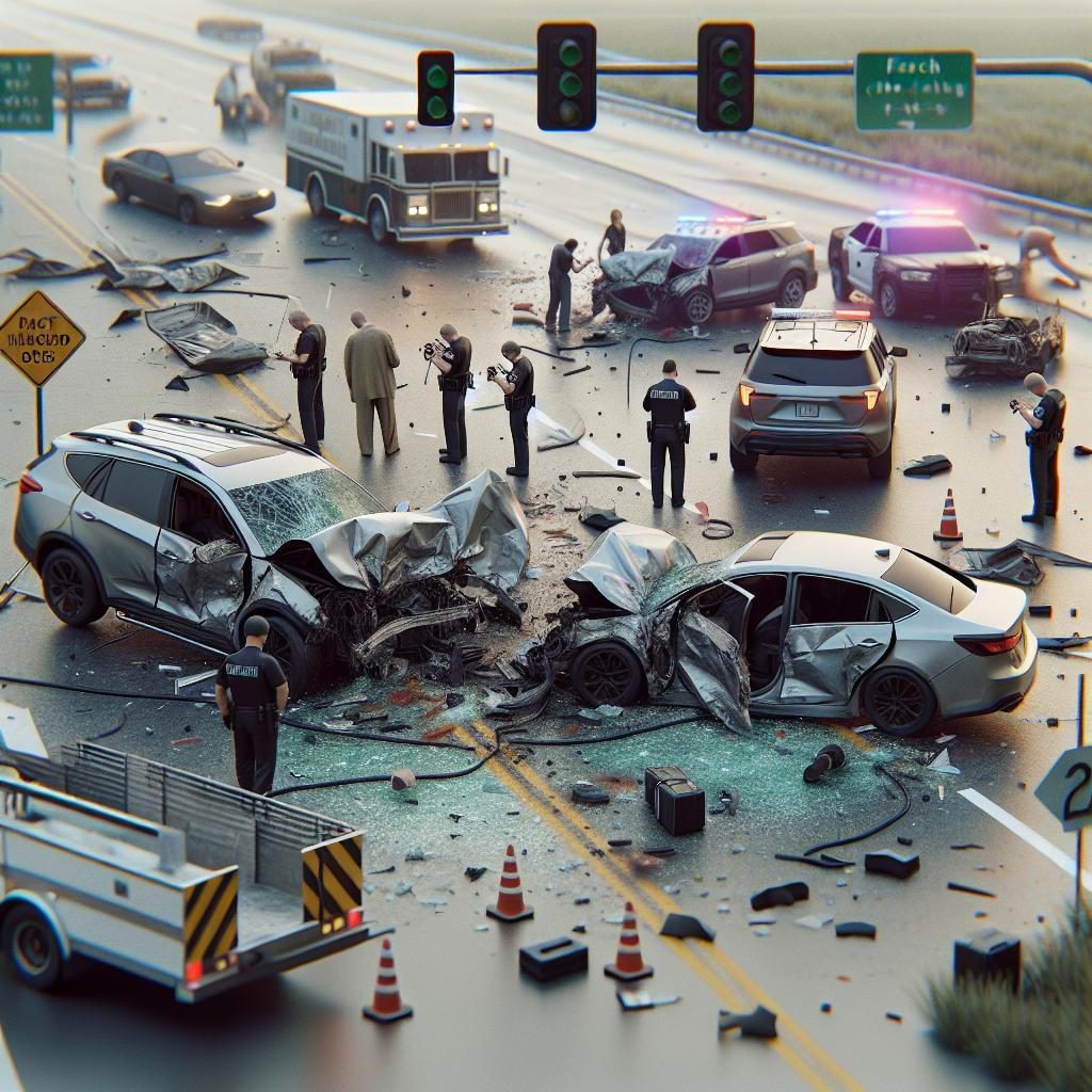 Car crash aftermath reconstruction