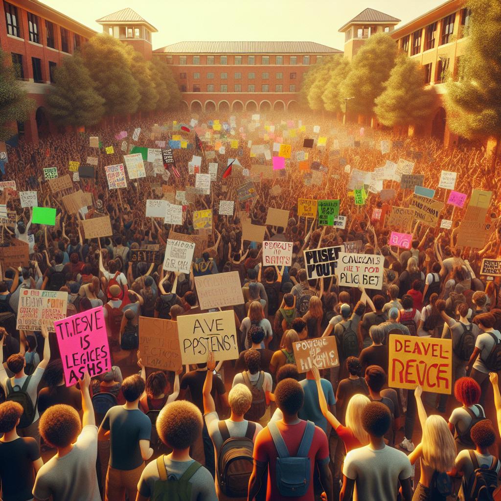 College Campus Protest Signs