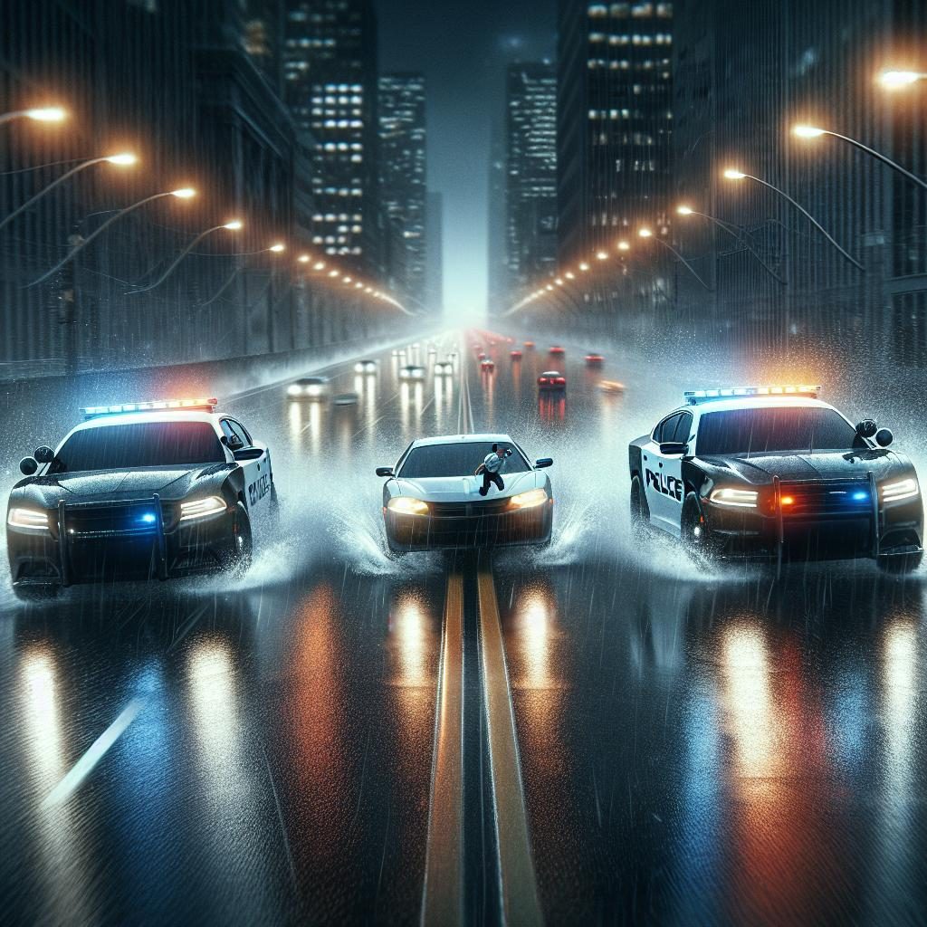 Police Cars Pursuit