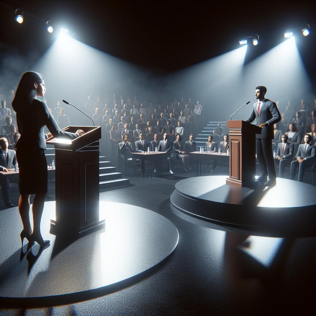 Debate Stage Tension