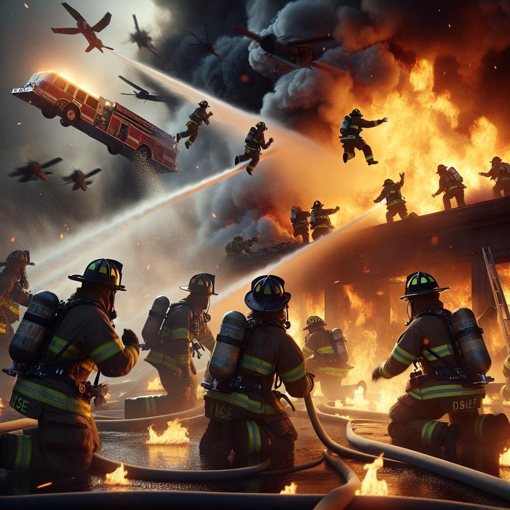 Firefighters in Action