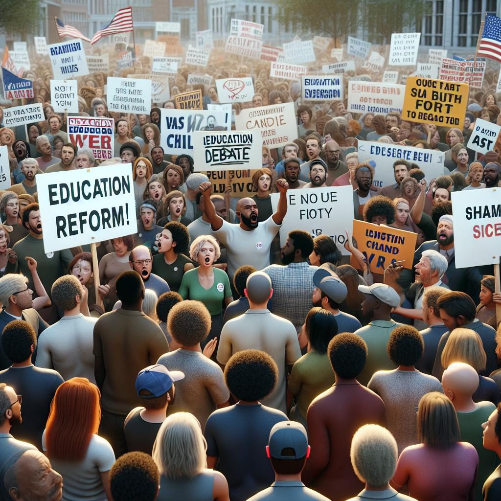 Education Debate Protest