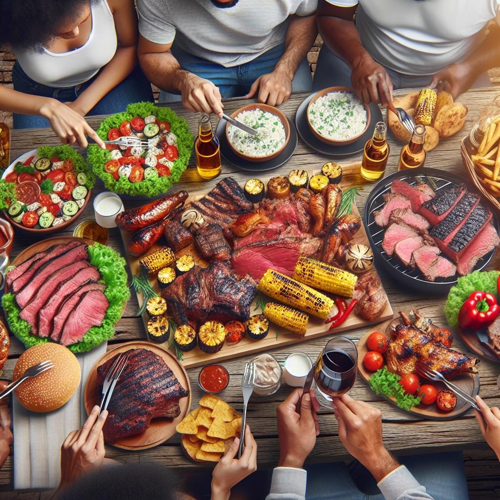 Barbecue Feast Spread