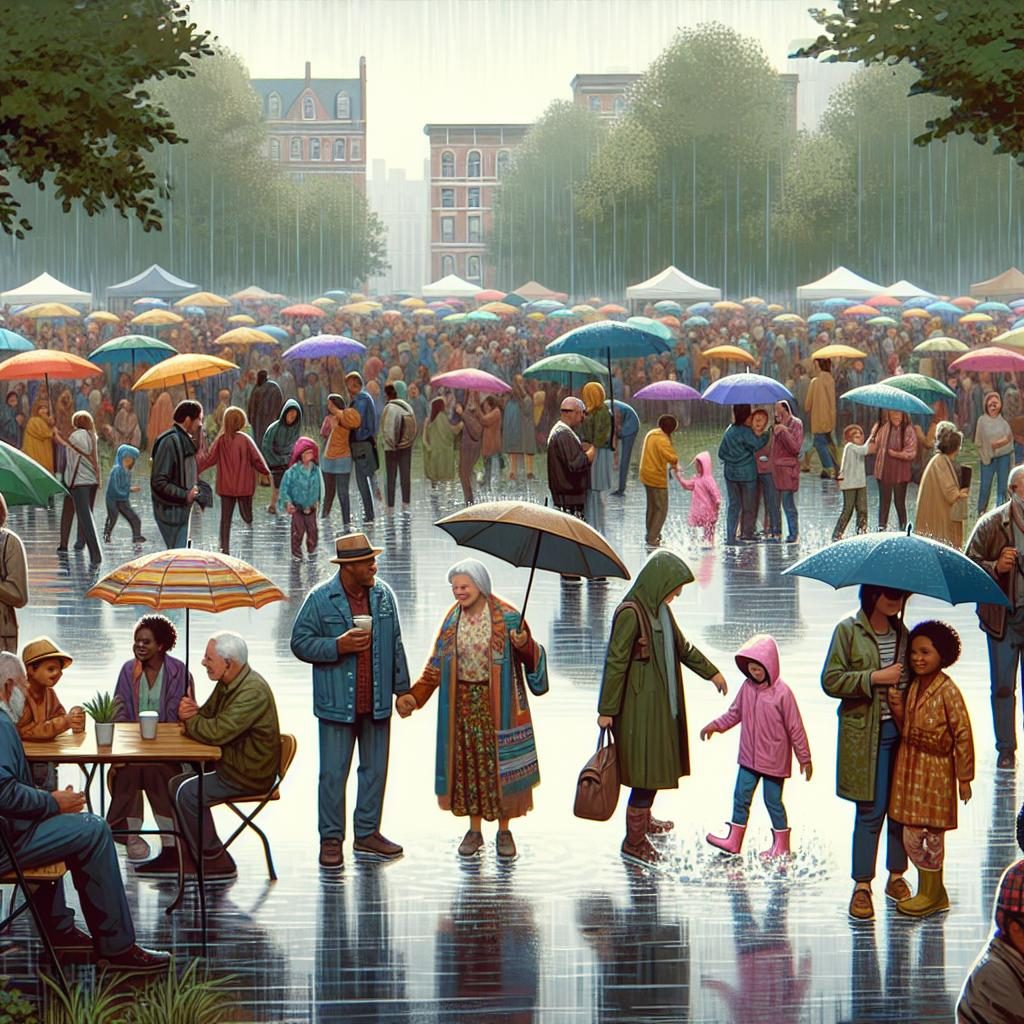 Rainy Community Gathering