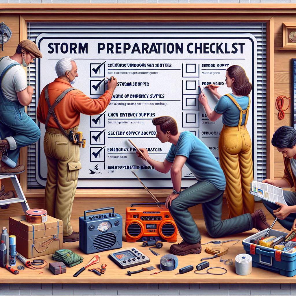 Storm Preparation Checklist