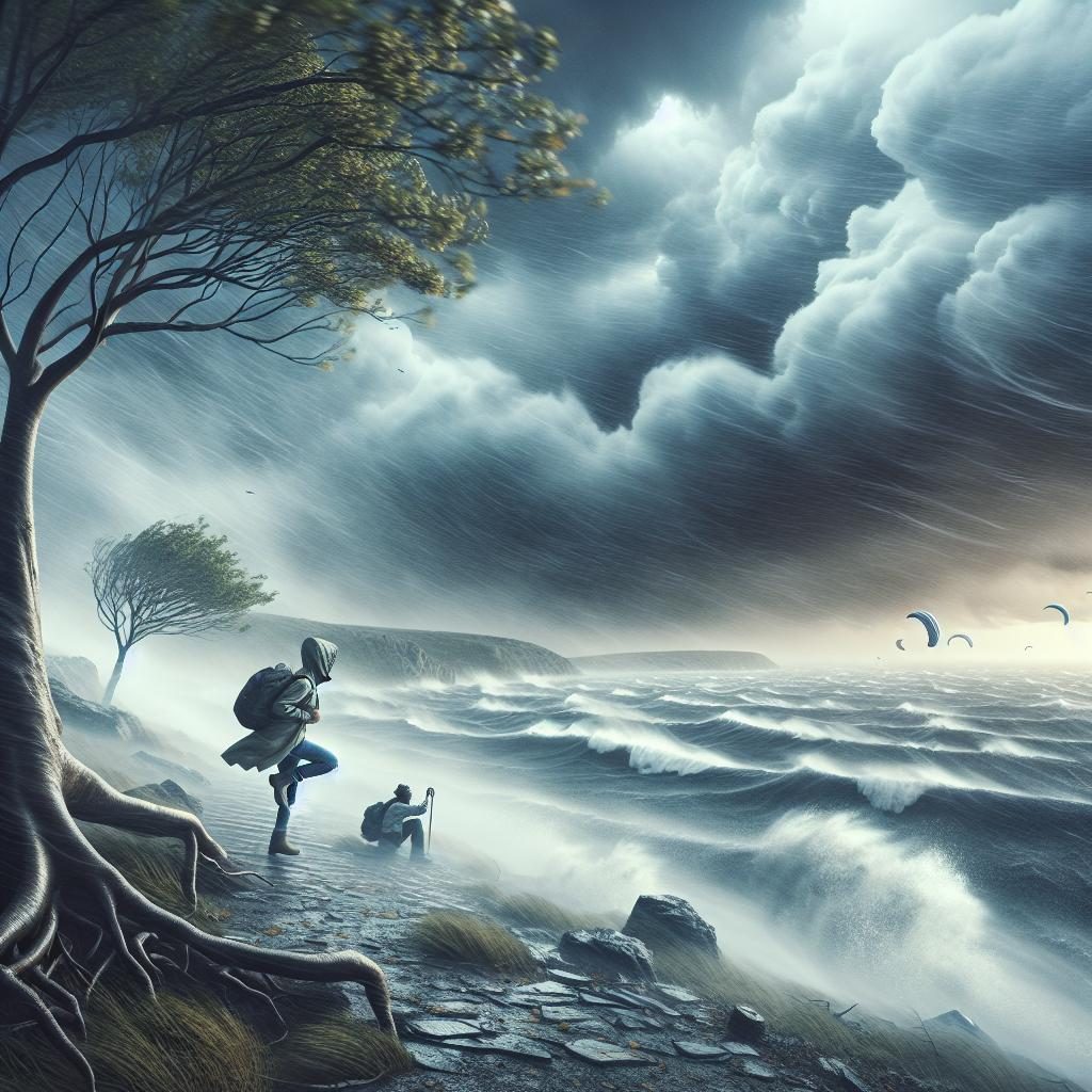 Stormy Winds Landscape