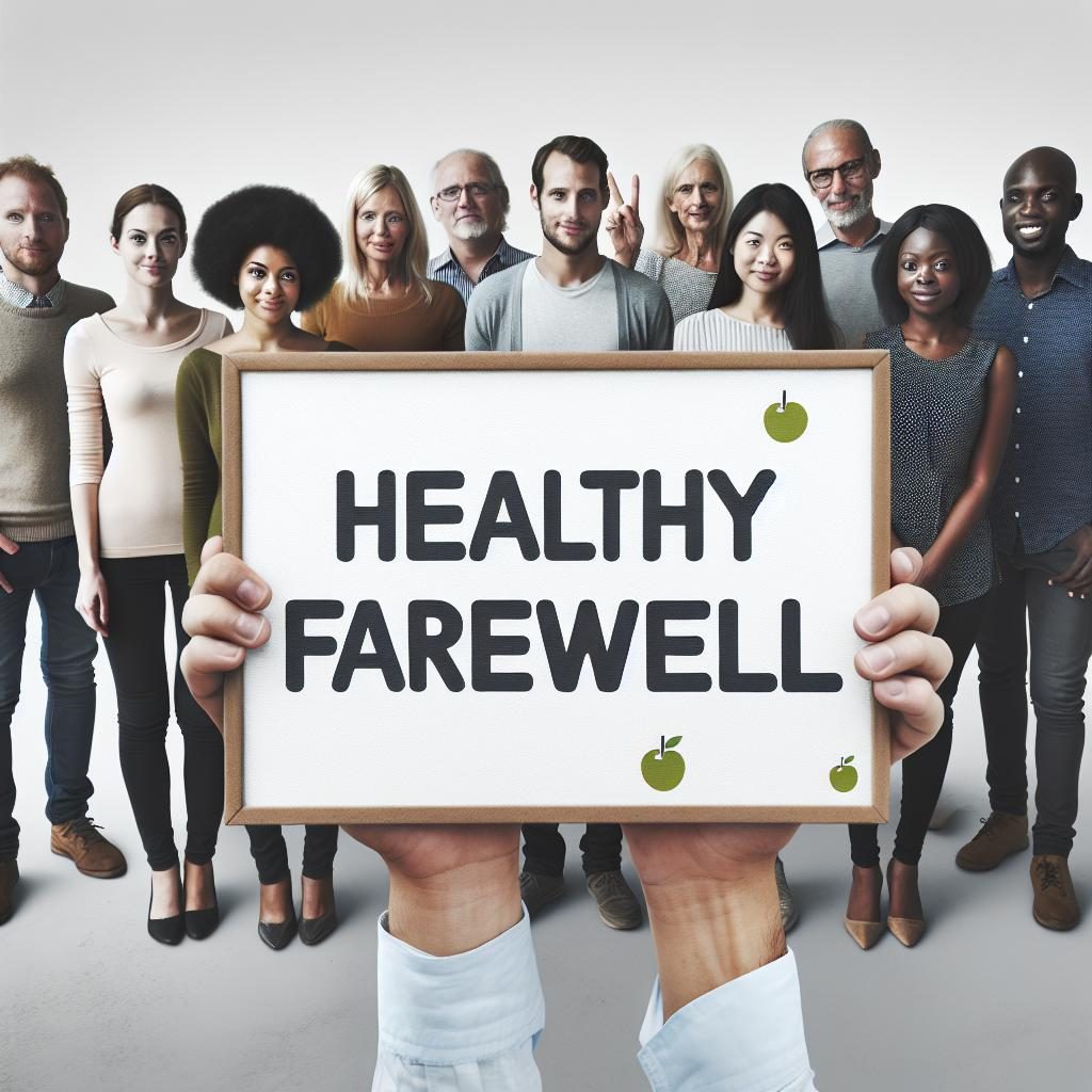 Healthy Farewell Sign