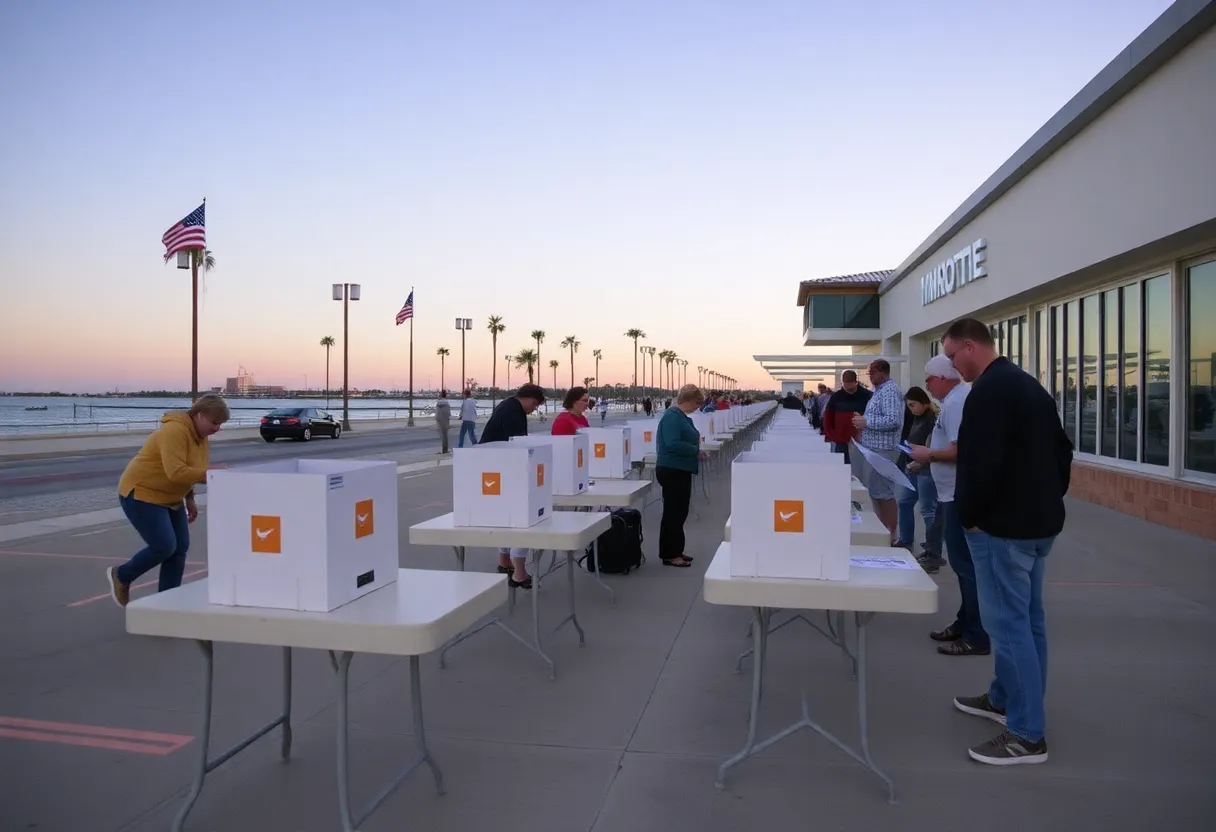 Early Voting at Beach