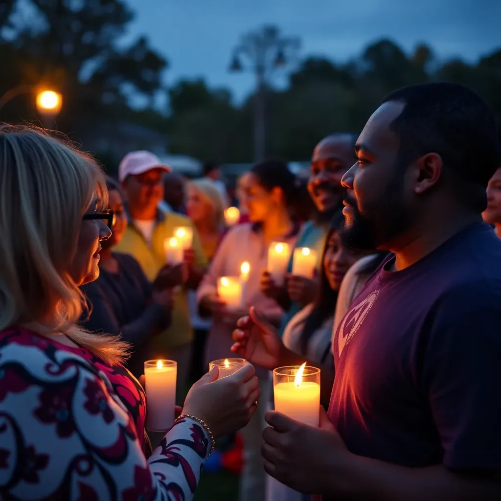 Community Comes Together for Candlelight Vigil in Search of Missing Broadway Star Zelig Williams in Irmo, S.C.