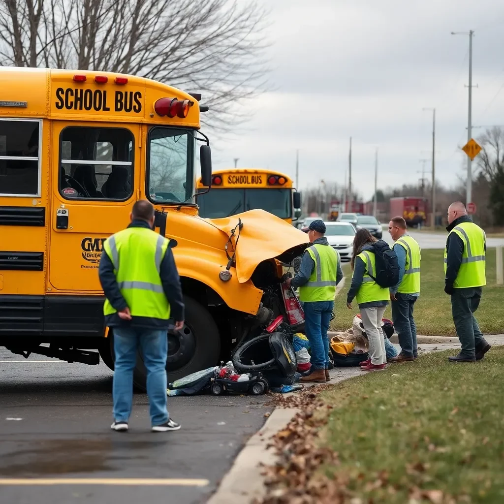 Students Injured in Lexington School Bus Collision