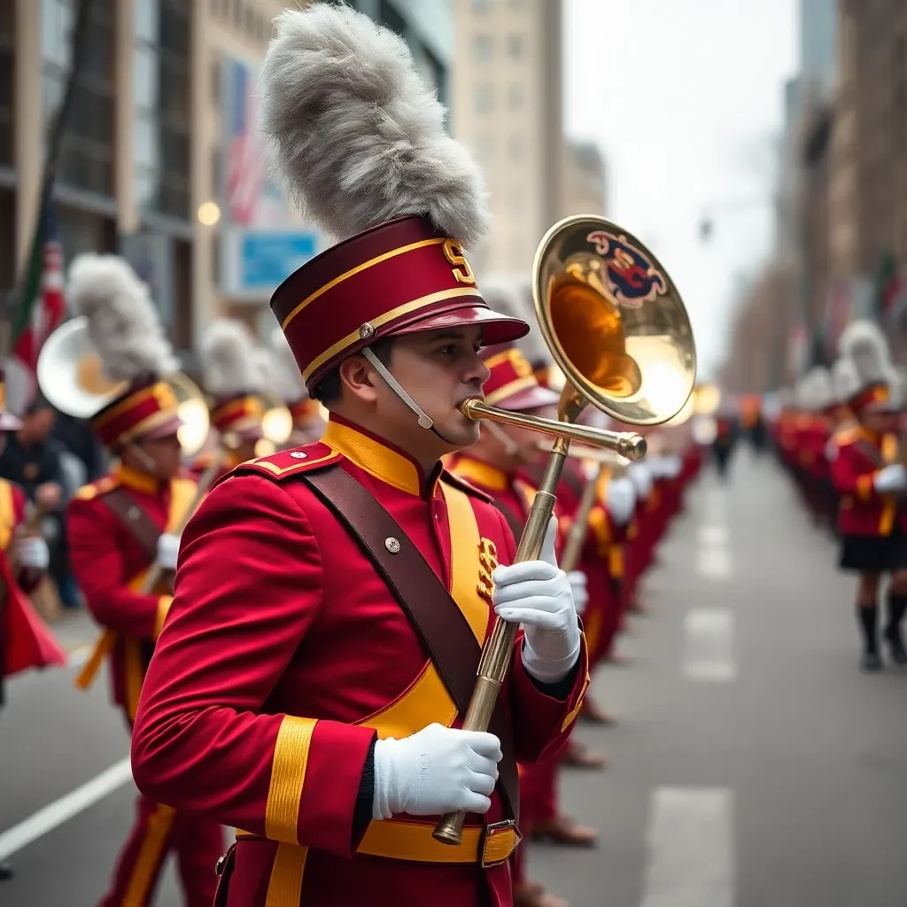 USC Marching Band Prepares for Historic Macy's Thanksgiving Day Parade Performance