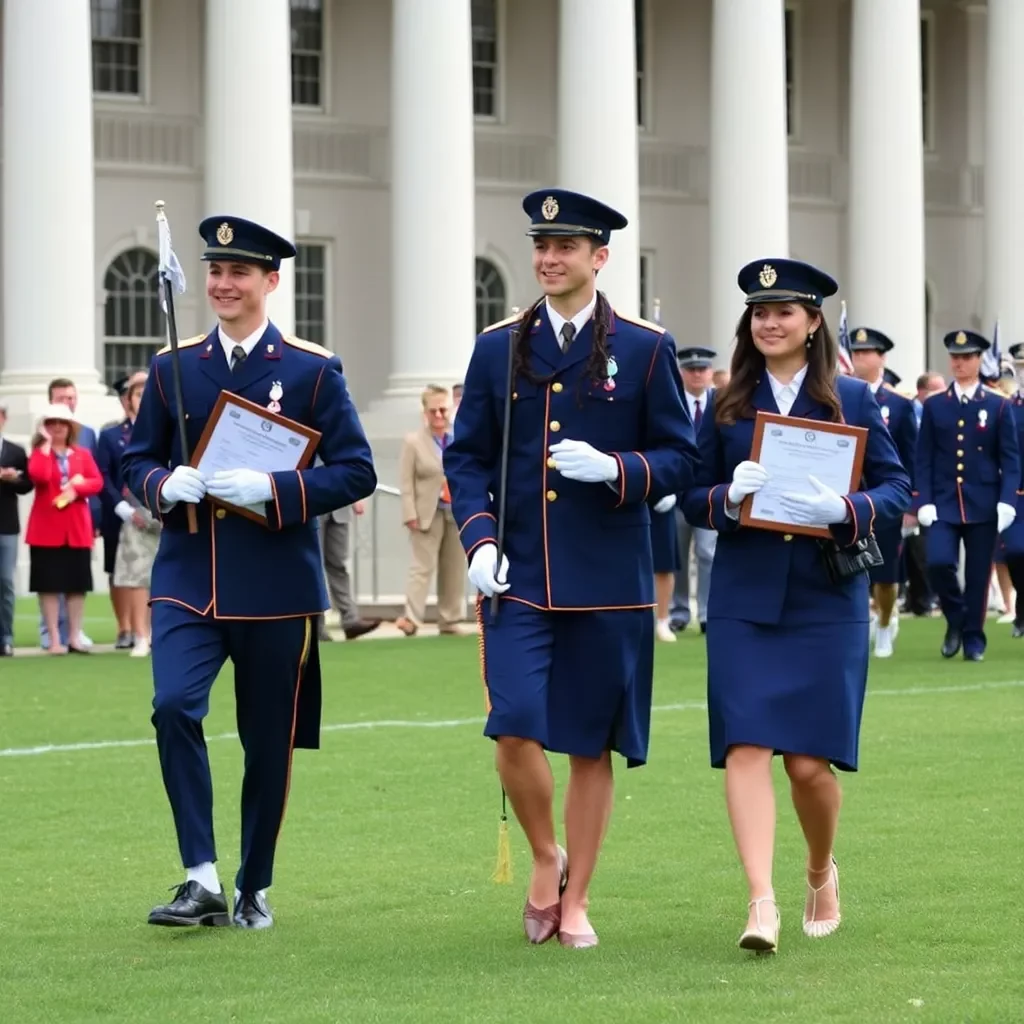 Columbia Honors Academic Achievement at The Citadel’s Fall Dress Parade