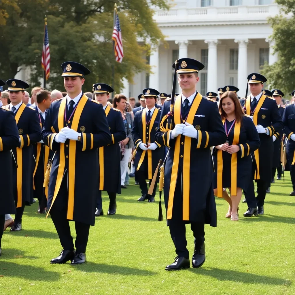 Columbia Honors Academic Achievements at The Citadel's Fall Dress Parade