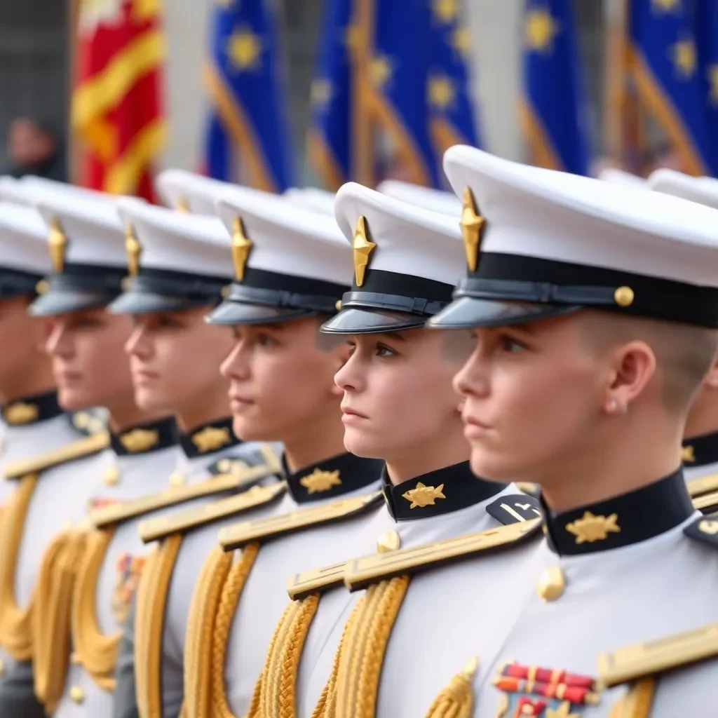 Columbia Cadets Honored with Gold Stars at The Citadel's Fall Parade