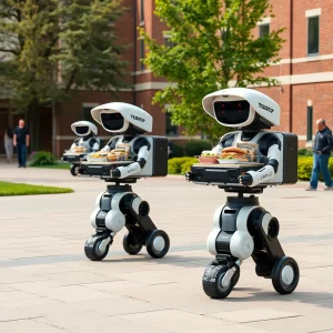 Columbia Students Embrace Innovative Robot Food Delivery Service on Campus