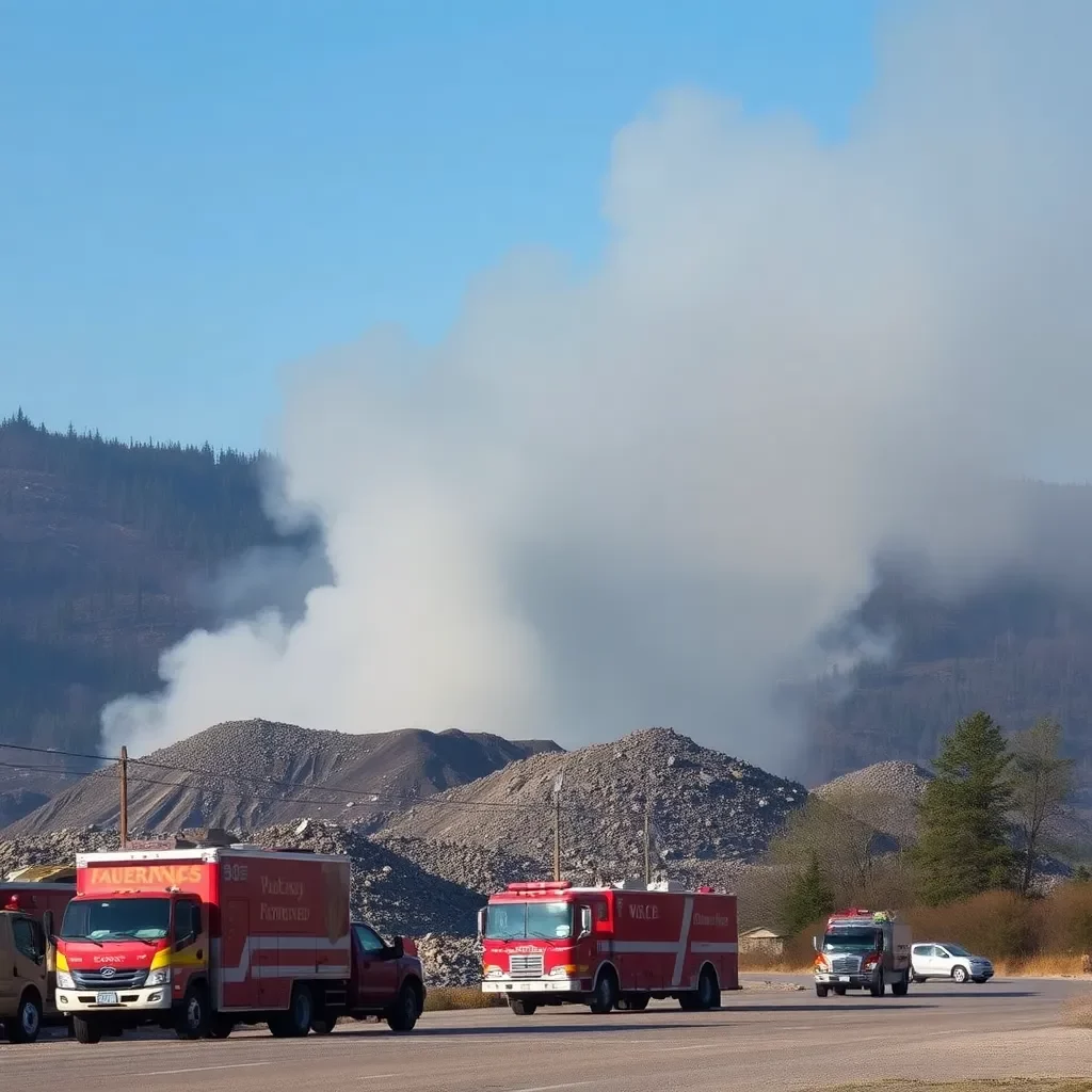 Fire Breaks Out at Richland County Dump, Disrupts Traffic and Triggers Investigation