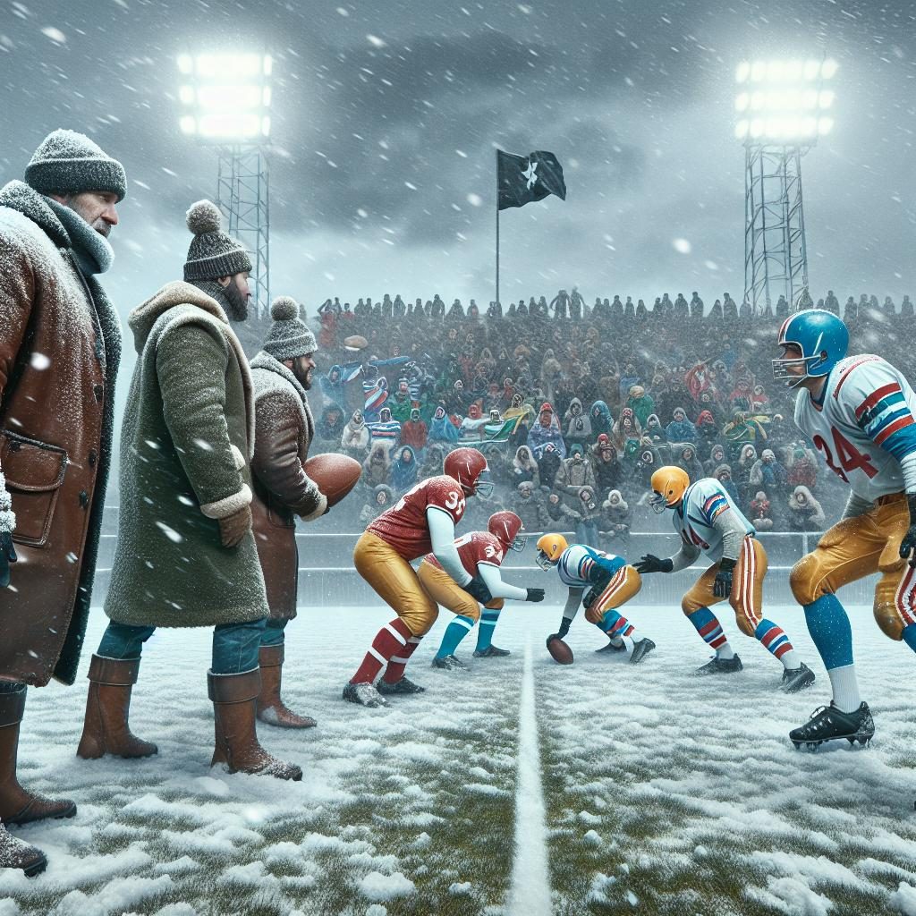 Football teams in winter