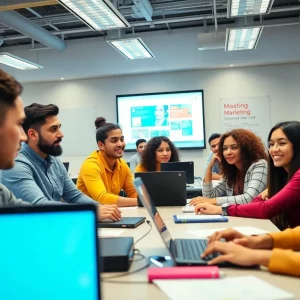 Students engaged in a digital marketing class in San Francisco