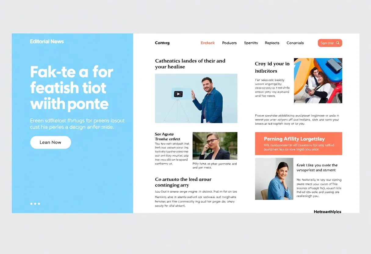 Example of a high-converting landing page design