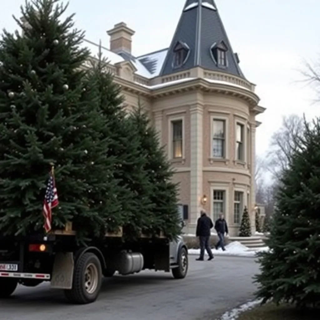 Columbia Students Deliver Christmas Trees to Governor’s Mansion, Spreading Holiday Cheer