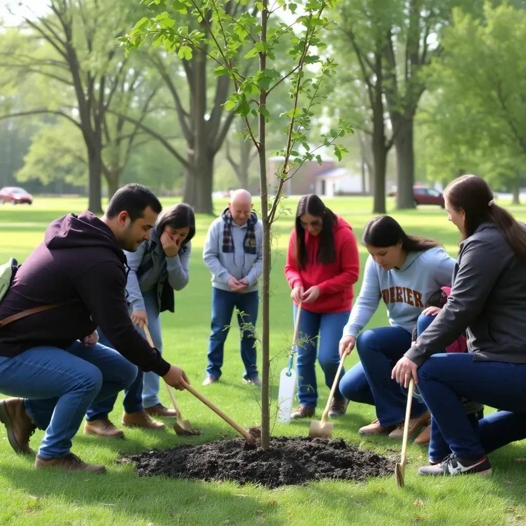 Lexington Marks Arbor Day with Heartfelt Tree Planting Ceremony to Honor Hurricane Helene Victims