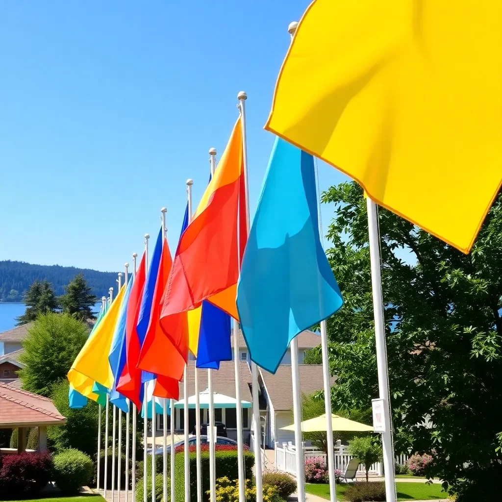 Community Spirit Shines at Lake Murray with Inspiring Flag Display Project