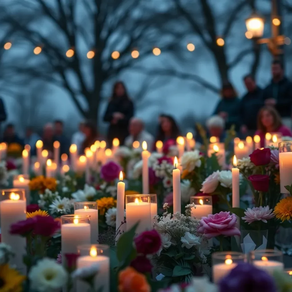 Candlelight vigil held by the community in Aiken for shooting victim William Lee Mathis Jr.