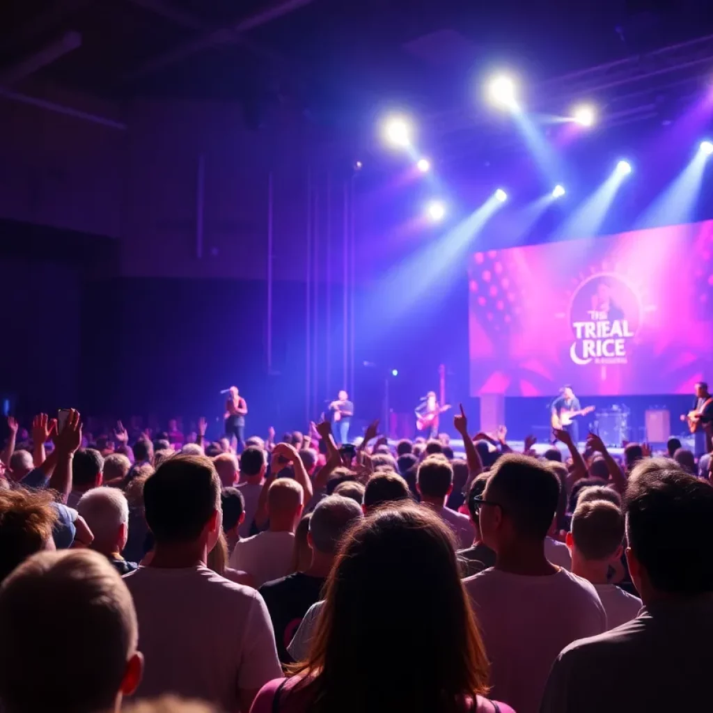 Crowd enjoying a live concert in Columbia, SC.