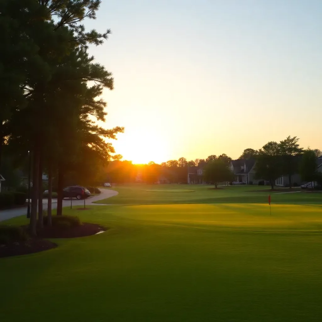 Golf course in a residential neighborhood of Irmo SC