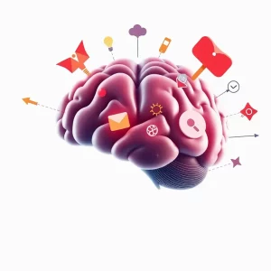 Illustration representing neuromarketing concepts