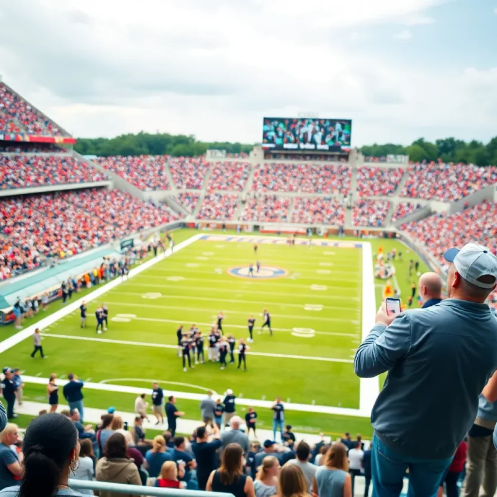 College football game day atmosphere at North Carolina