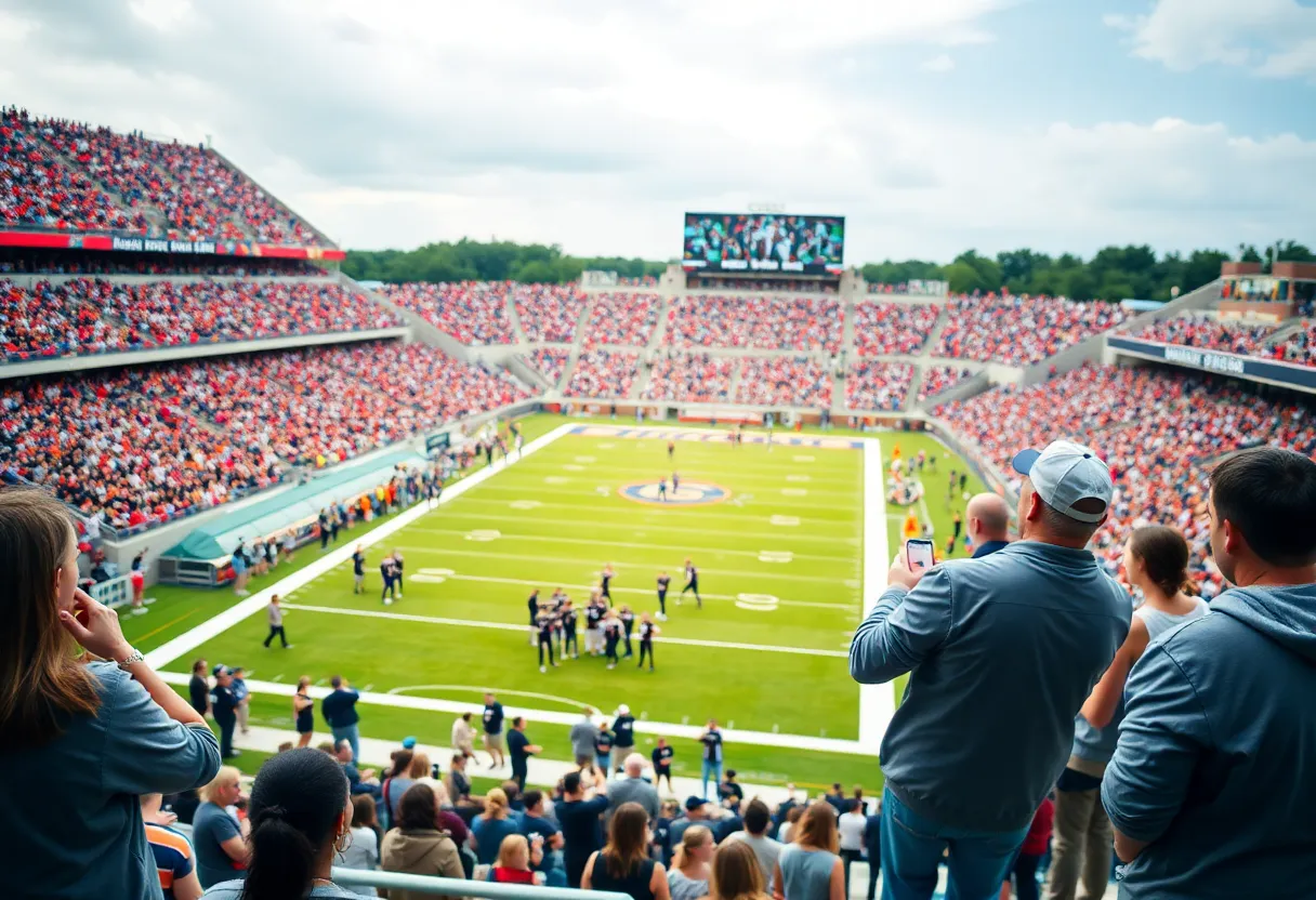 College football game day atmosphere at North Carolina