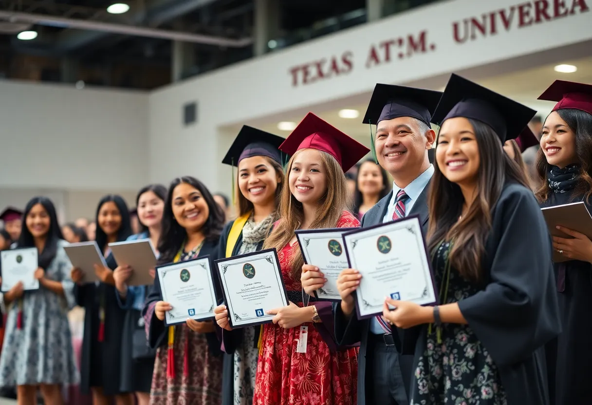 Celebration at Texas A&M International University for national awards received by the PRMIS team.