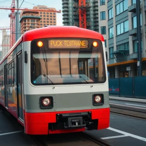 Construction work for train rerouting in Columbia