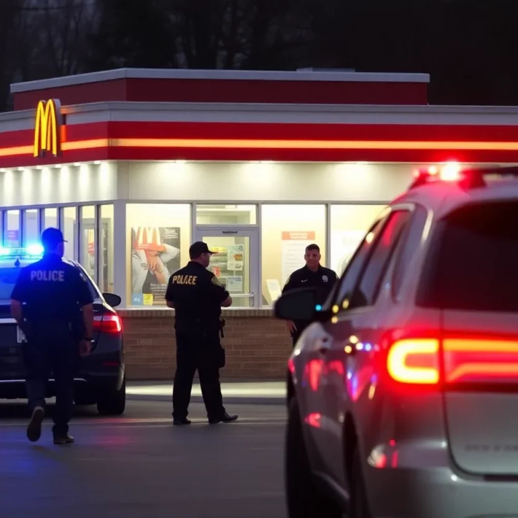 Police responding to a shooting at a fast-food restaurant drive-thru in West Columbia.