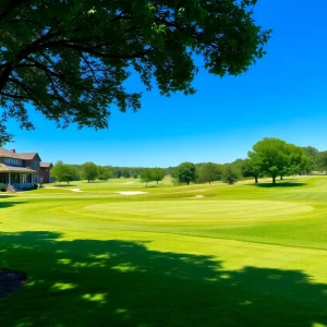 Beautiful golf course landscape in Irmo, SC