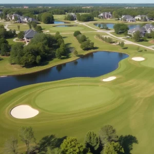 Scenic golf course neighborhood in Irmo South Carolina