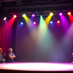 Audience enjoying comedy show at the Legends of Laughter Tour